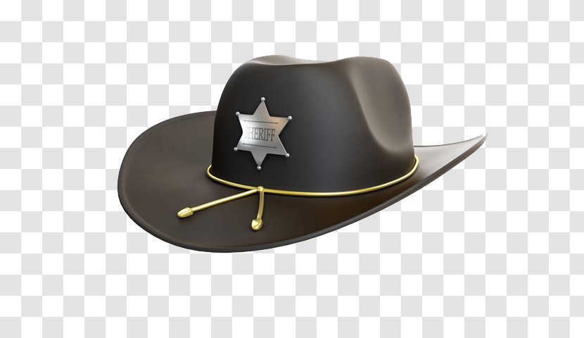 Hat Sheriff Stock Photography Royalty-free Police - Fond Blanc - Brown Black Transparent PNG