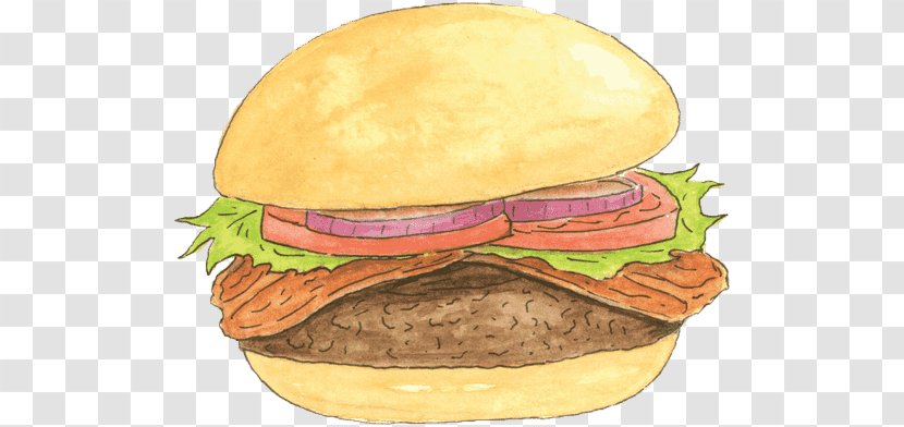 Cheeseburger Veggie Burger Hamburger Breakfast Sandwich Bacon - Ham And Cheese Transparent PNG