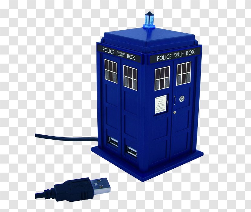 The Doctor Eleventh TARDIS USB Hub - Usb Flash Drives - Who Desktop Transparent PNG