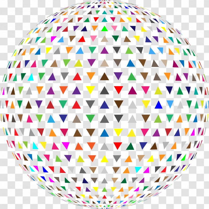 Triangle Color Clip Art - 3d Computer Graphics - Colourful Triangles Number Transparent PNG