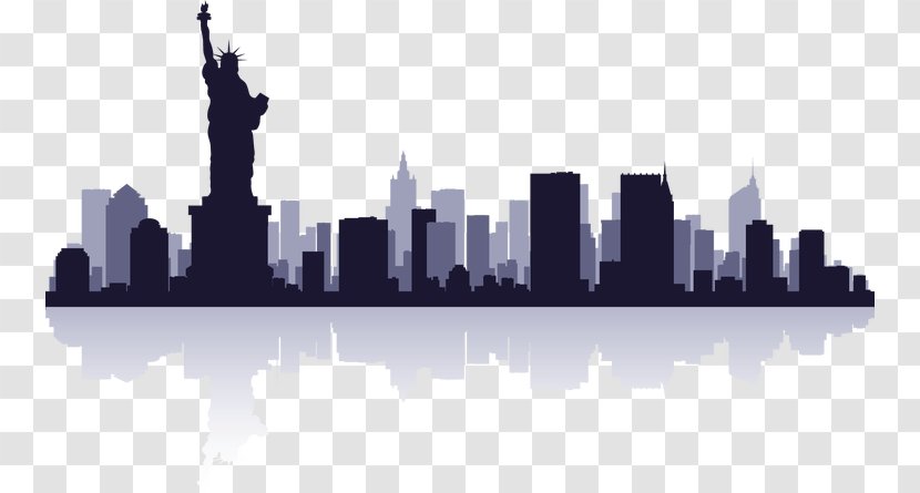 Statue Of Liberty New City Skyline - Cityscape - Goy Transparent PNG