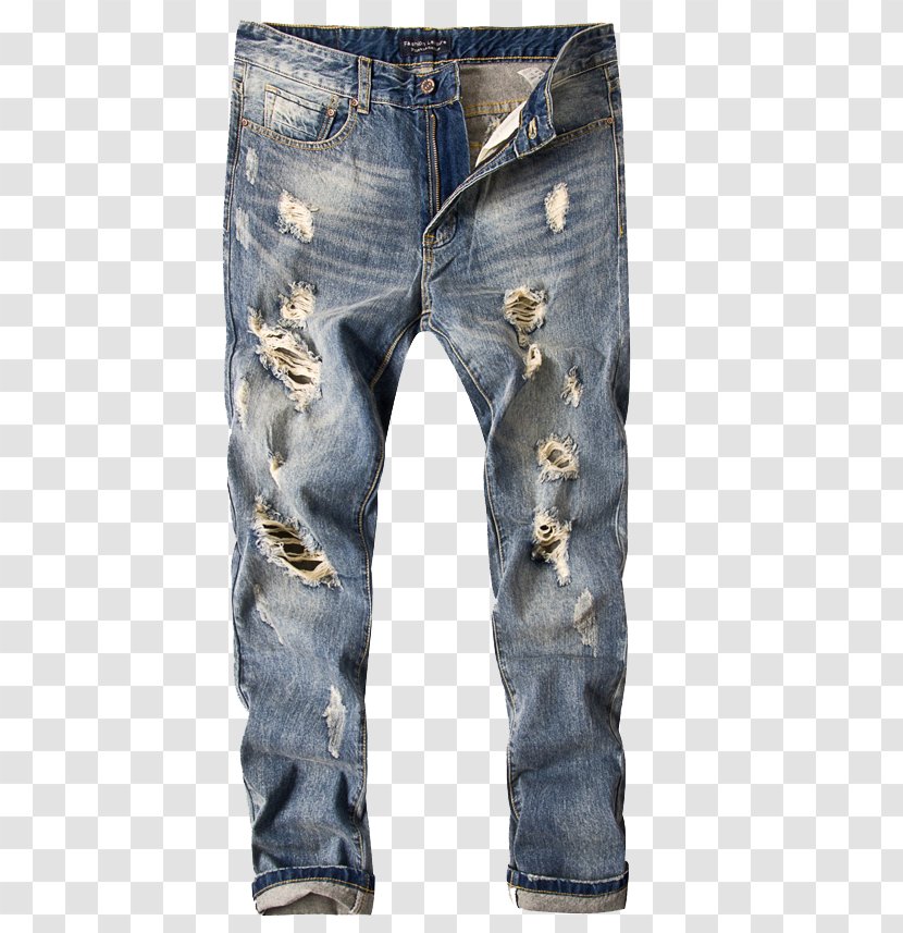 Ripped Jeans Denim Computer File - Gratis Transparent PNG