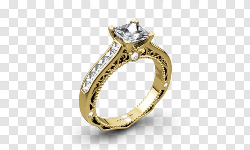 Engagement Ring Wedding Colored Gold - Gemstone Transparent PNG