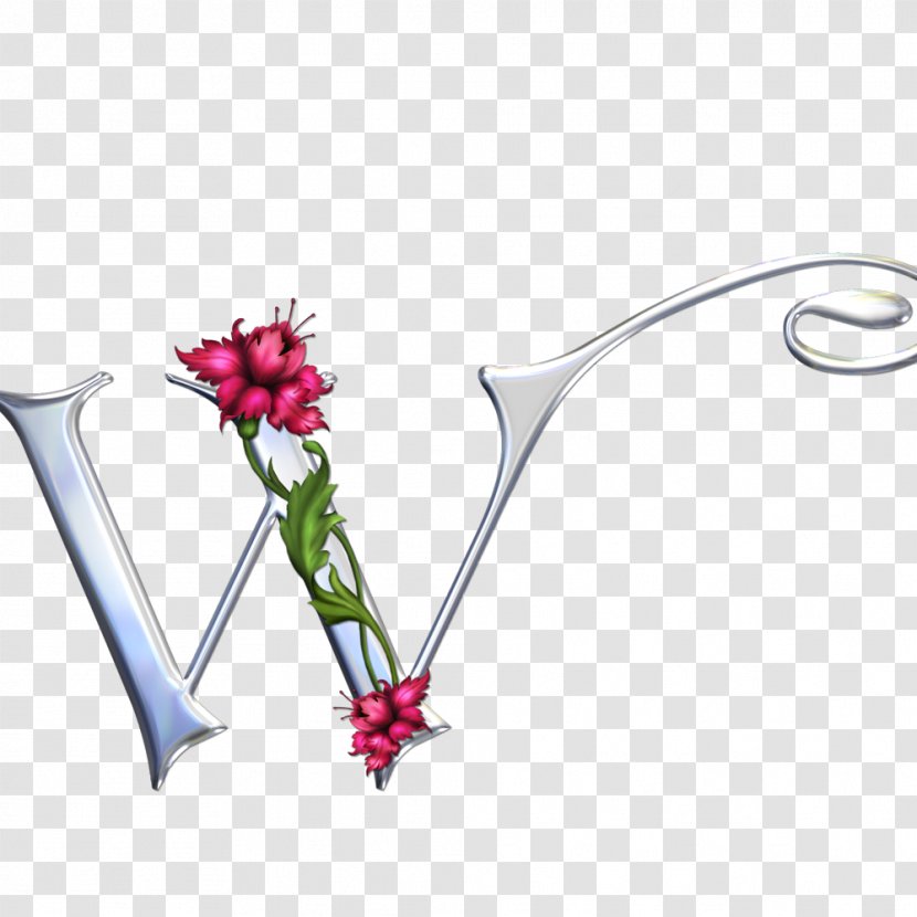 W Letter Alphabet - Flower - Creative Transparent PNG