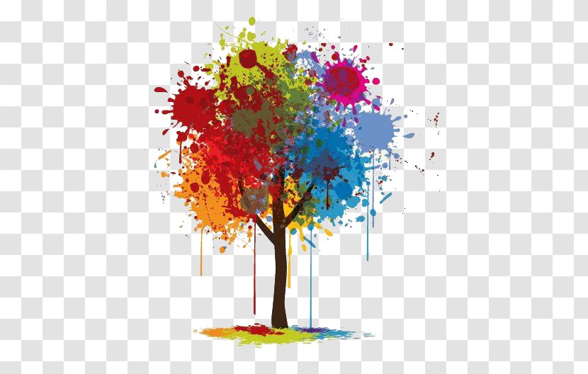 Graphic Design Tree Arts - Painting - On Wall Transparent PNG