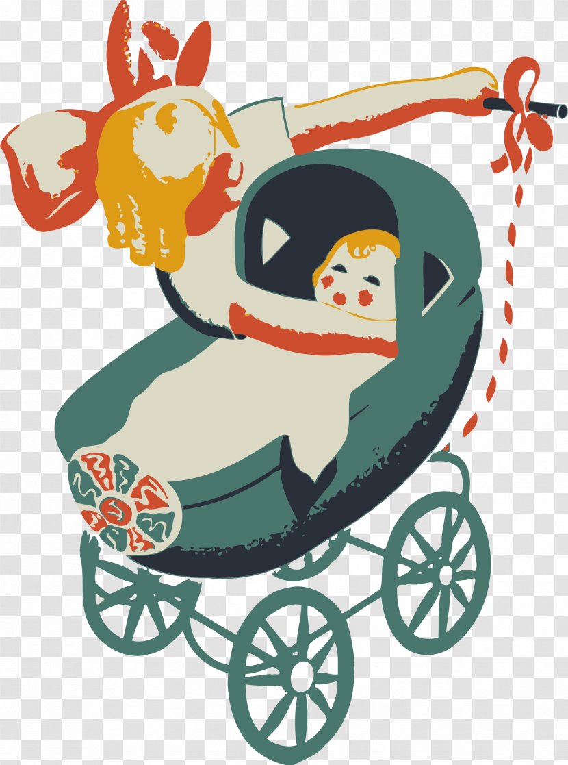 Poster Doll Toy - Vehicle - Pram Baby Transparent PNG