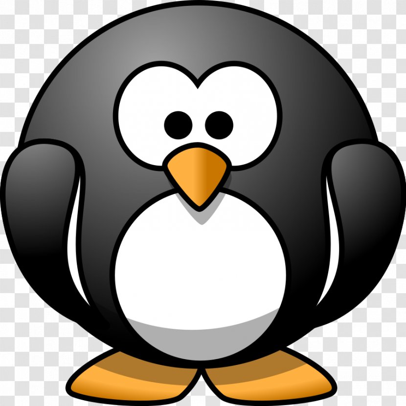 Penguin Cartoon Drawing Clip Art - Beak - Penguins Clipart Transparent PNG