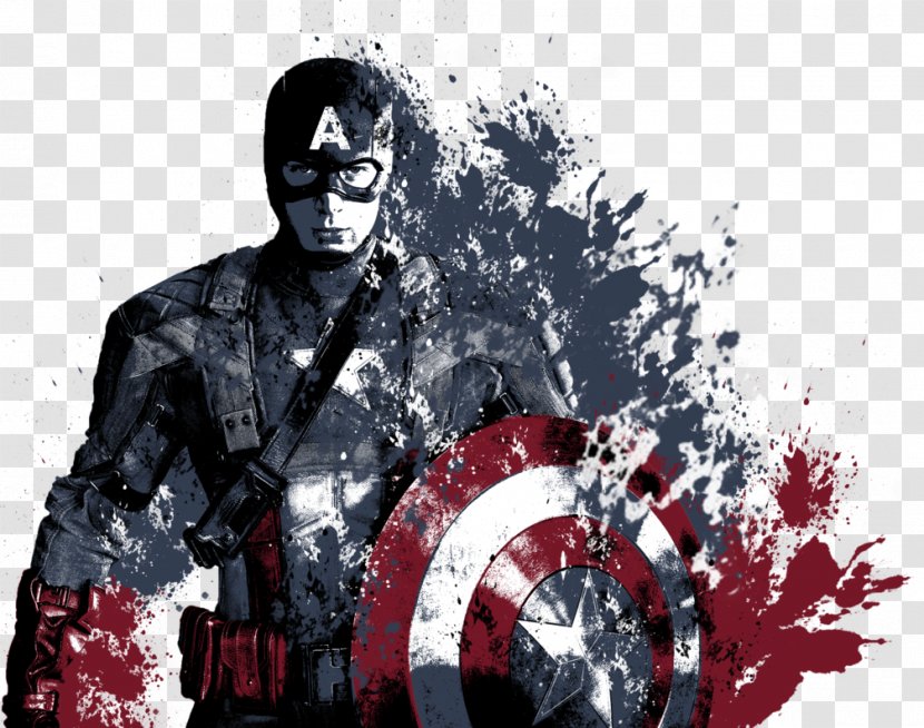 Captain America Iron Man T-shirt Marvel Cinematic Universe Fan Art Transparent PNG