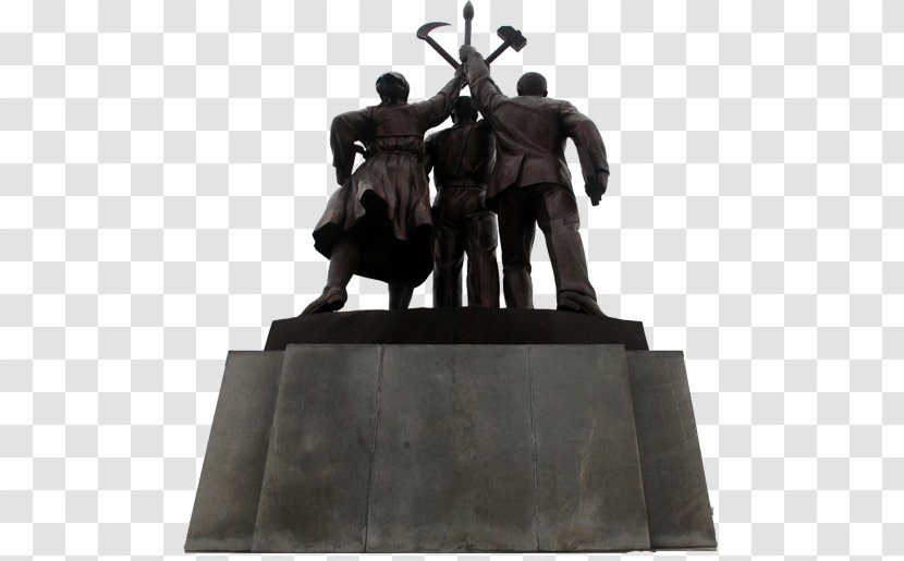 Panmunjom Pyongyang Kaesong Statue Bronze Sculpture - North Korea Transparent PNG