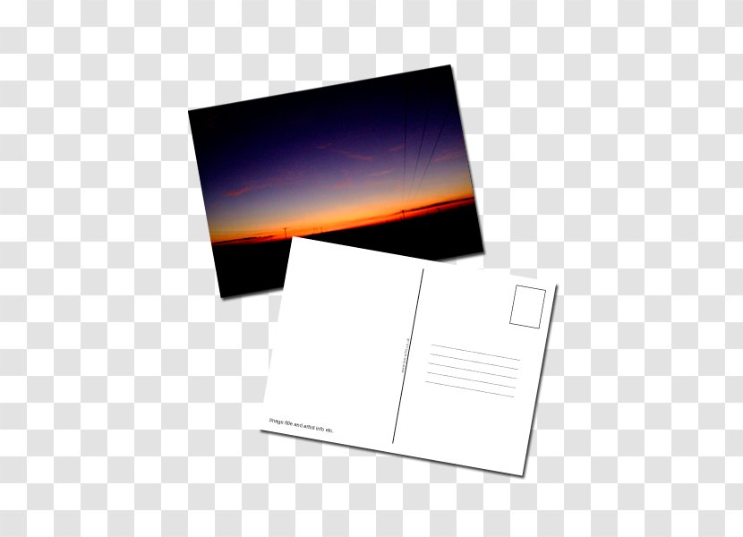 Brand Font - Rectangle - Postcard Reverse Transparent PNG
