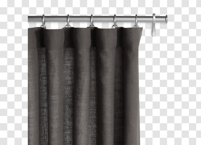 Curtain Drapery Linen Textile Grommet - Grey Transparent PNG