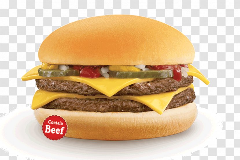 McDonald's Double Cheeseburger Hamburger Fast Food French Fries - Buffalo Burger - Bacon Transparent PNG
