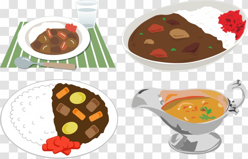 Japanese Curry Gravy Cuisine Food Clip Art - Dessert - Rice Transparent PNG