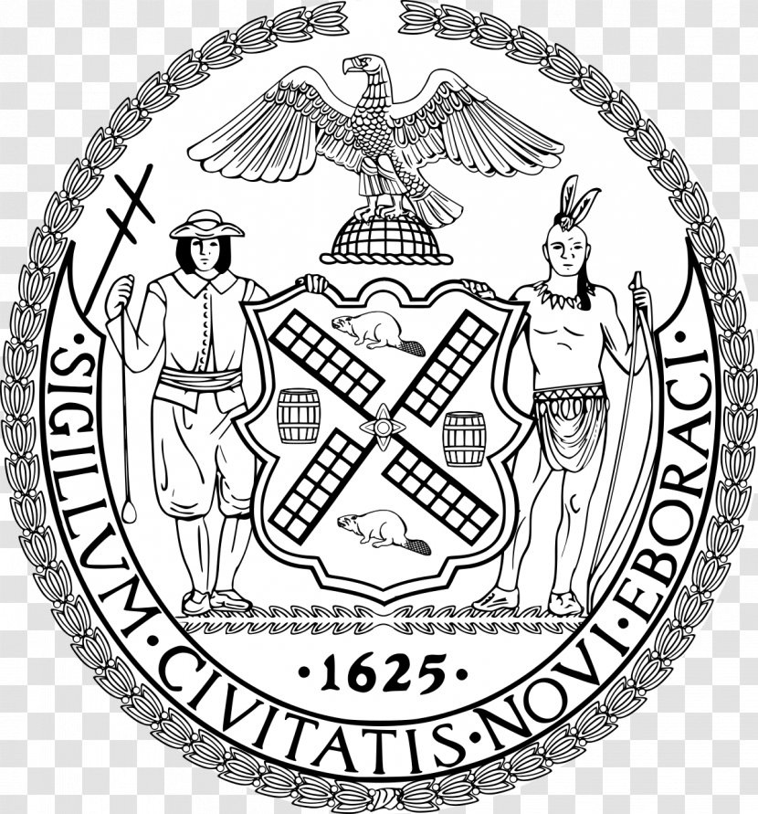 Manhattan Eboracum Seal Of New York City Council - Boroughs - Government Transparent PNG