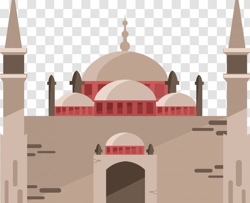 Temple Illustration - Arch - Vector Transparent PNG