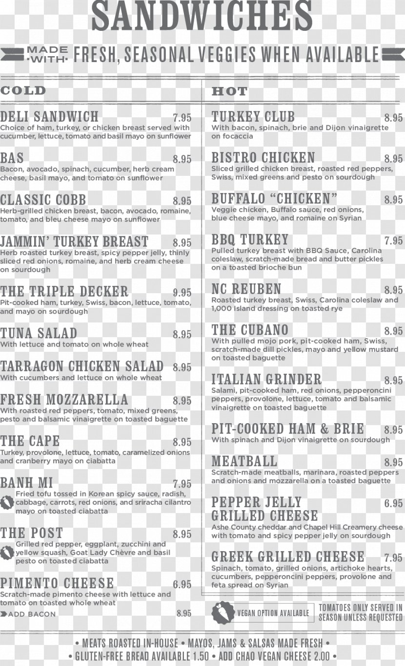 The Root Cellar Cafe & Catering Pittsboro Bakery Menu - Heart Transparent PNG