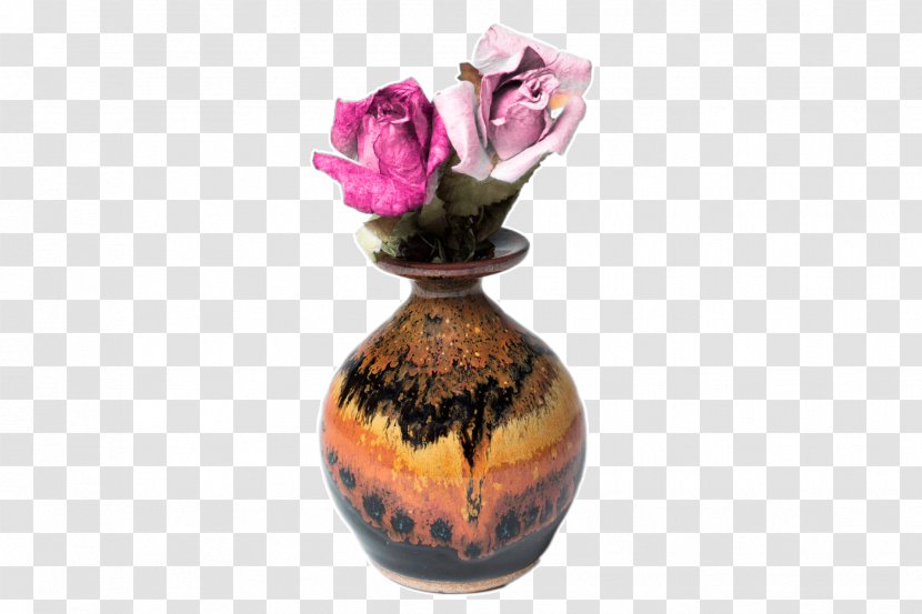 Blue And White Pottery Vase Ceramic Glaze Flowerpot - Flower Transparent PNG