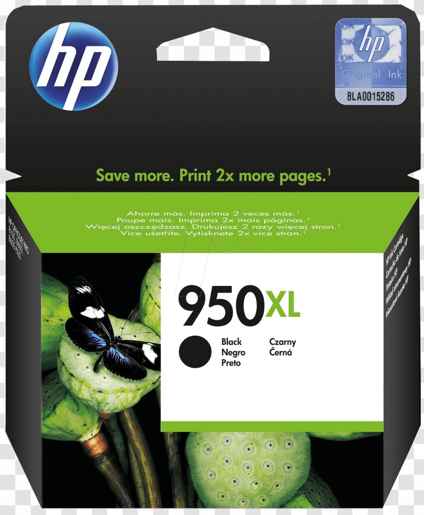 Hewlett-Packard Ink Cartridge Officejet HP 950XL High Yield - Hewlettpackard - Hewlett-packard Transparent PNG