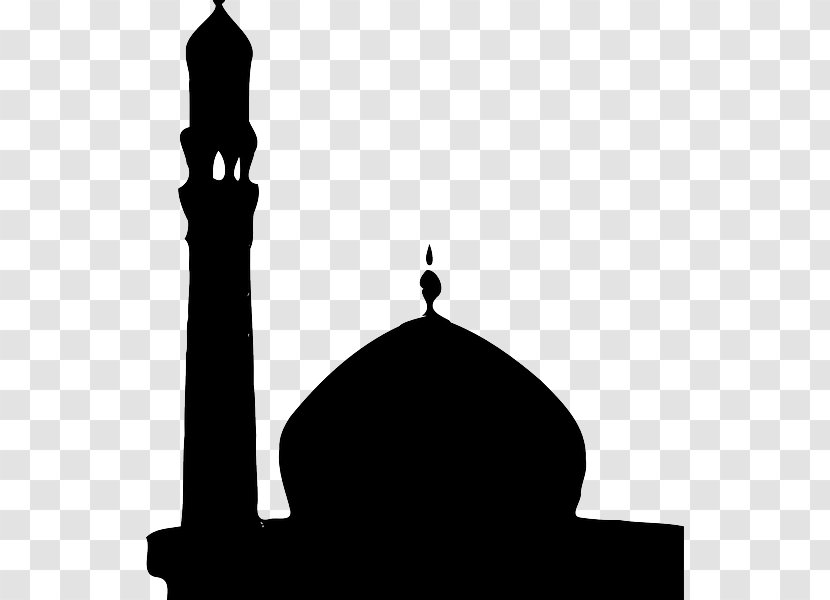 Faisal Mosque Kaaba Clip Art - Black And White - Islam Transparent PNG