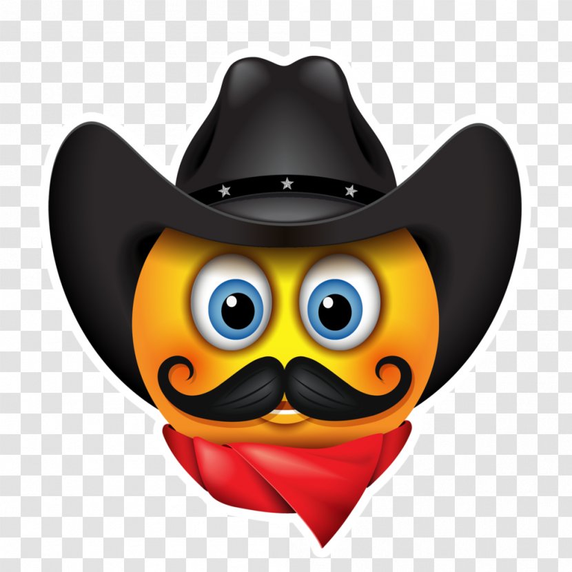 Emoticon Smiley Cowboy Hat - Symbol Transparent PNG