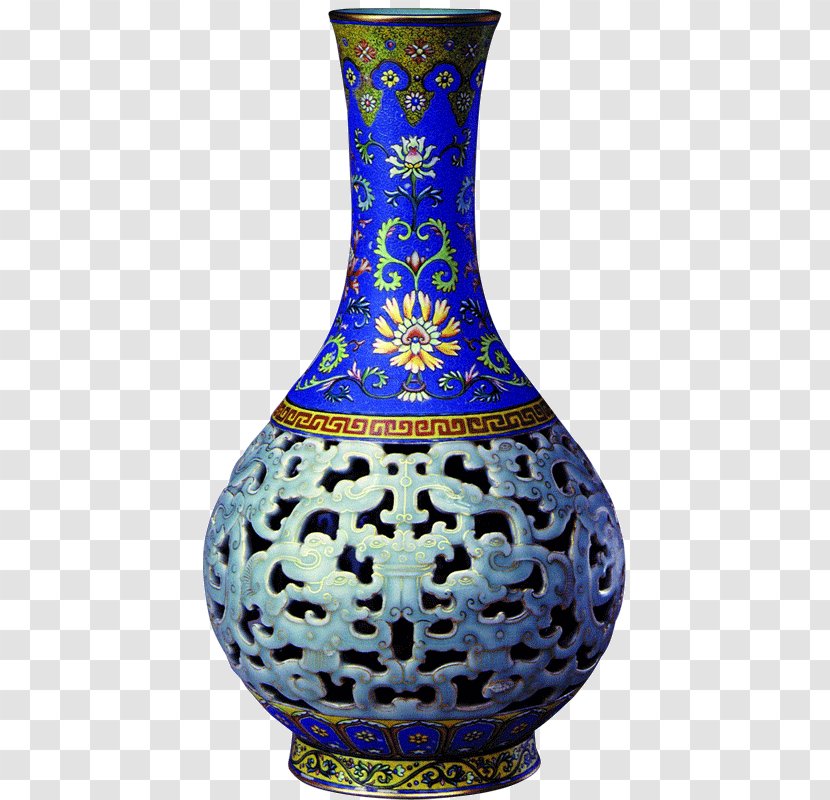 Vase Porcelain Chinese Ceramics - Cobalt Blue Transparent PNG