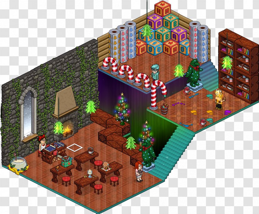 Habbo Santa Claus Santa's Workshop Room - Studio Transparent PNG