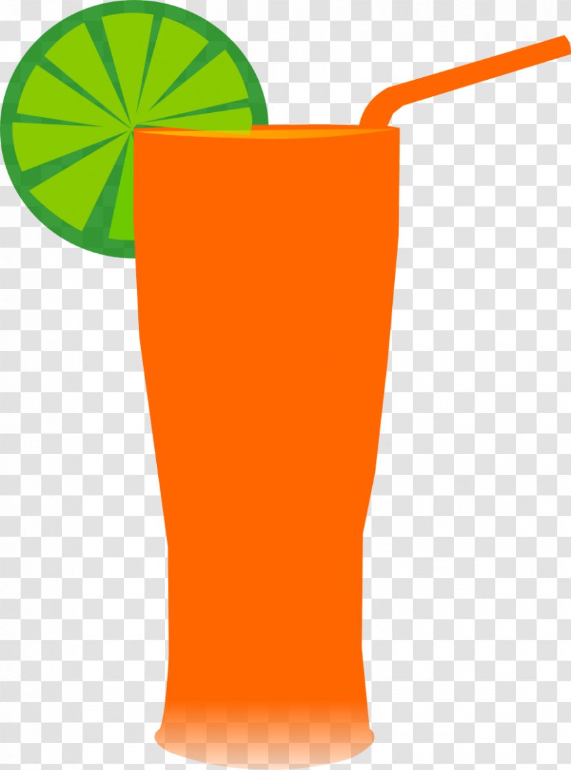 Orange Drink Juice Cocktail Cup Transparent PNG