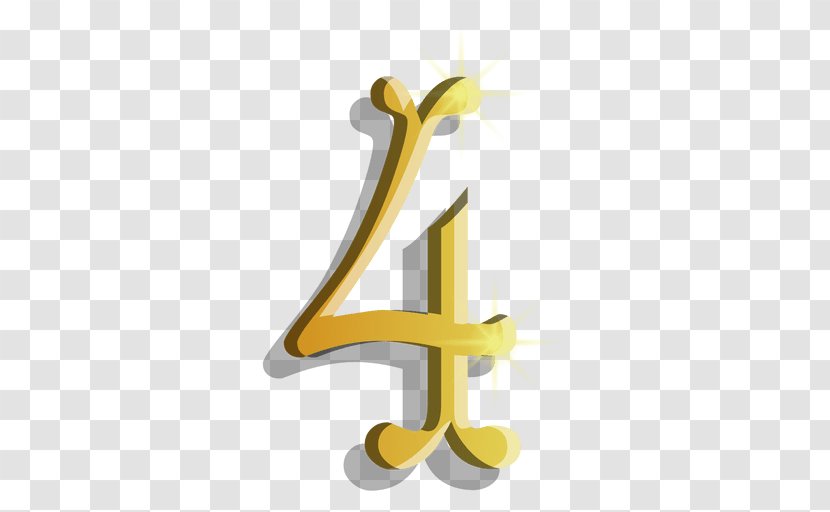 Gold - Number - Yellow Transparent PNG