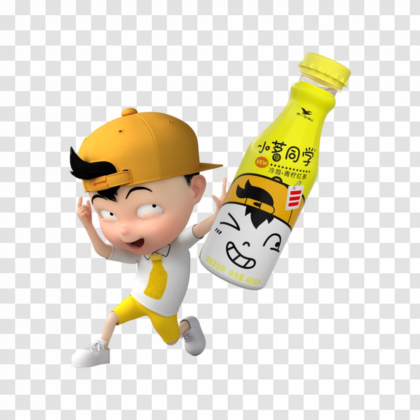 0 Bottle Product Design Monster Yellow - Cartoon - Avatar Business Transparent PNG
