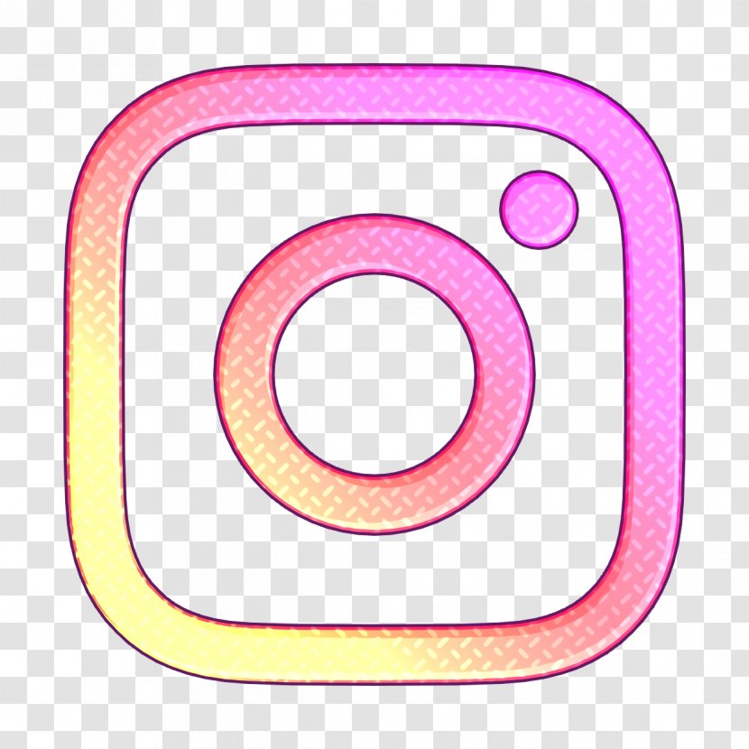 Instagram Icon Social Media - Pink Transparent PNG