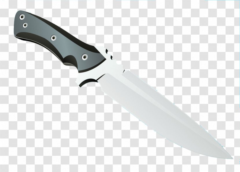 Bowie Knife Hunting Utility Throwing - Kitchenware - Sharp Knives Transparent PNG