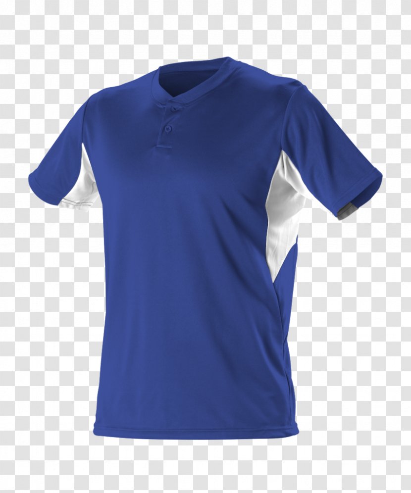 T-shirt Tennis Polo Shoulder Sleeve - Electric Blue Transparent PNG