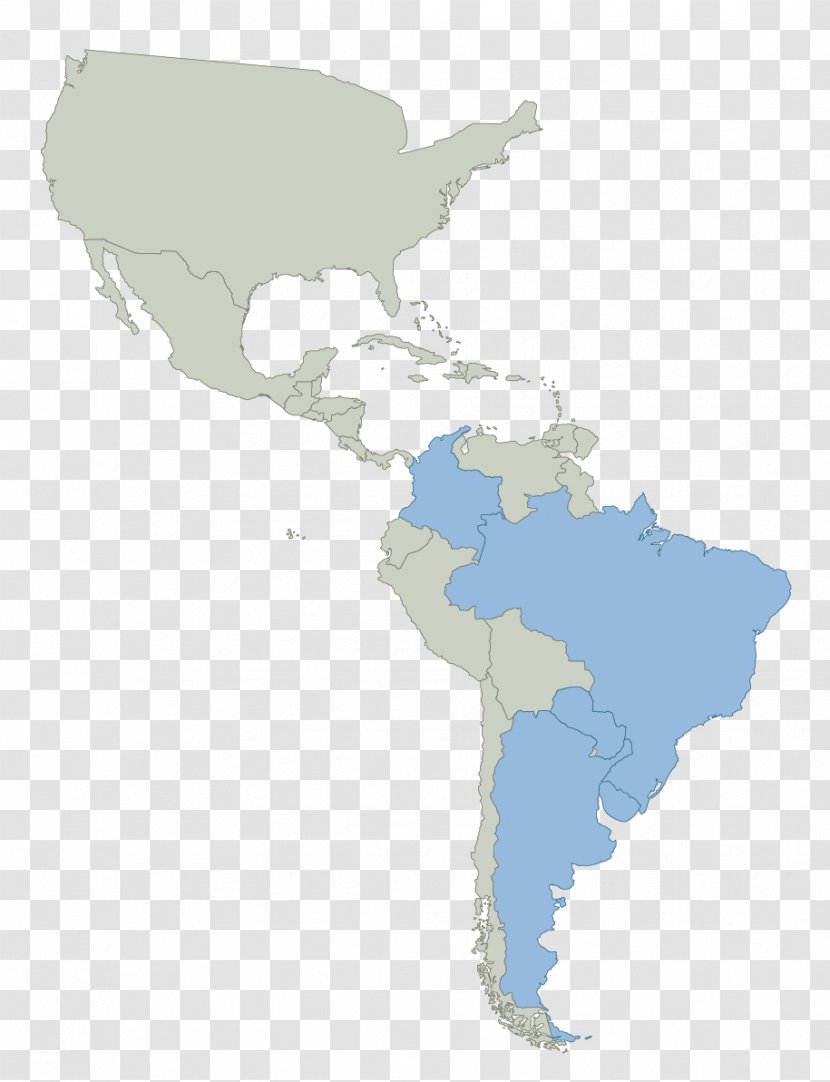 Latin America Organization Of American States Map English - United Transparent PNG