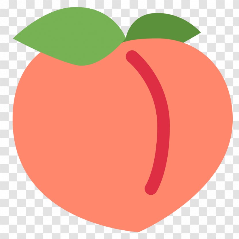 Peaches And Cream Emoji - Love - Peach Transparent PNG