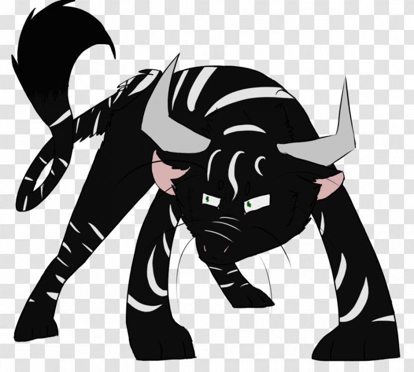 Horse Cat Mammal Clip Art Black - And White Transparent PNG