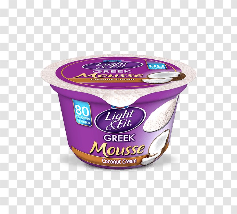 Yoghurt Mousse Greek Cuisine White Chocolate Yogurt - Sugar - Creamed Coconut Transparent PNG