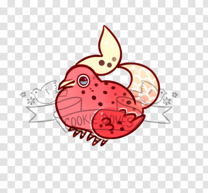 Food Cartoon Vertebrate Clip Art - Heart - Squab Transparent PNG