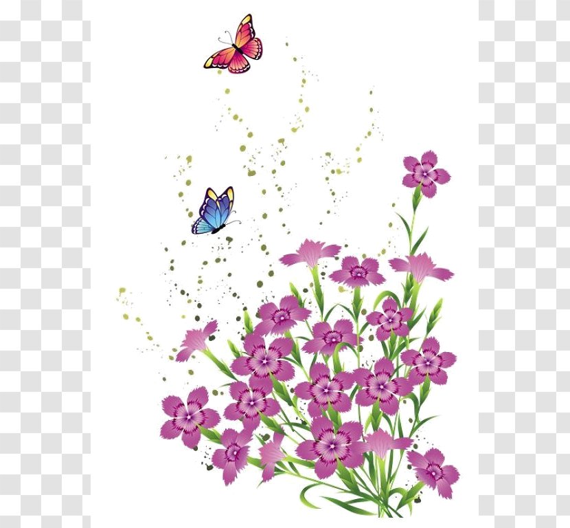 Floral Design Butterfly Flower Clip Art - Insect Transparent PNG