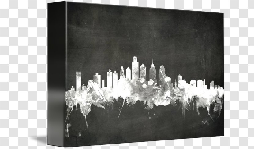 Philadelphia Canvas Print Art Gallery Wrap - Graphic Arts - Skyline Transparent PNG