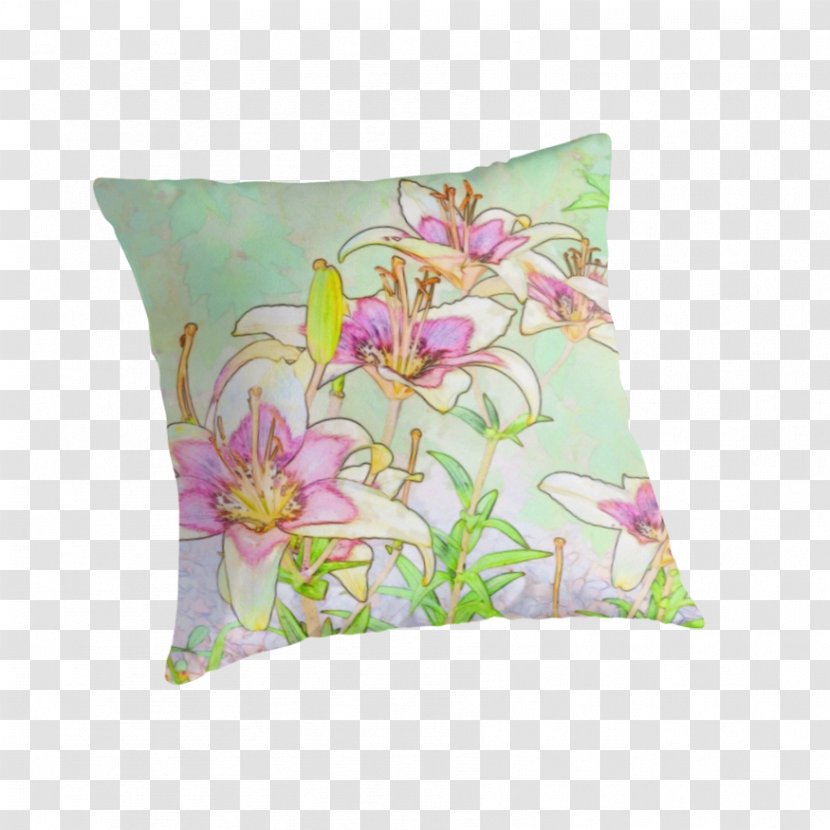 Throw Pillows Cushion Floral Design - Pillow Transparent PNG