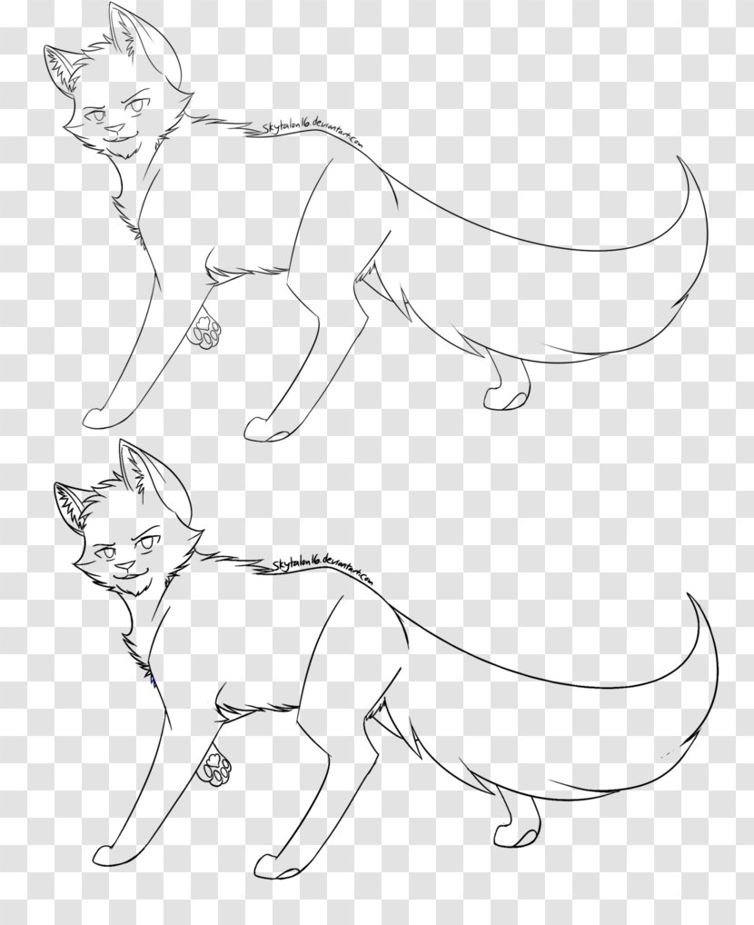 Whiskers Cat Line Art Drawing Paw - Artwork Transparent PNG
