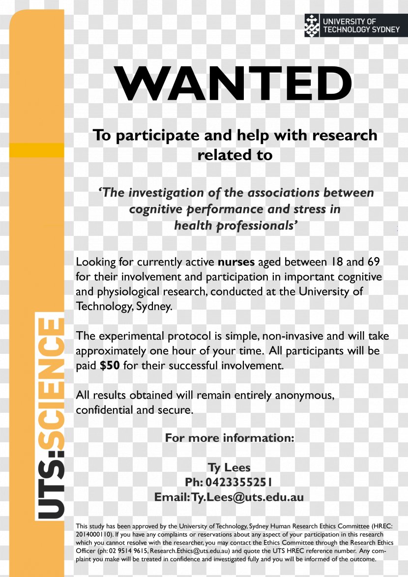 Human Subject Research Document Patient Recruitment - Depression - Posters Transparent PNG