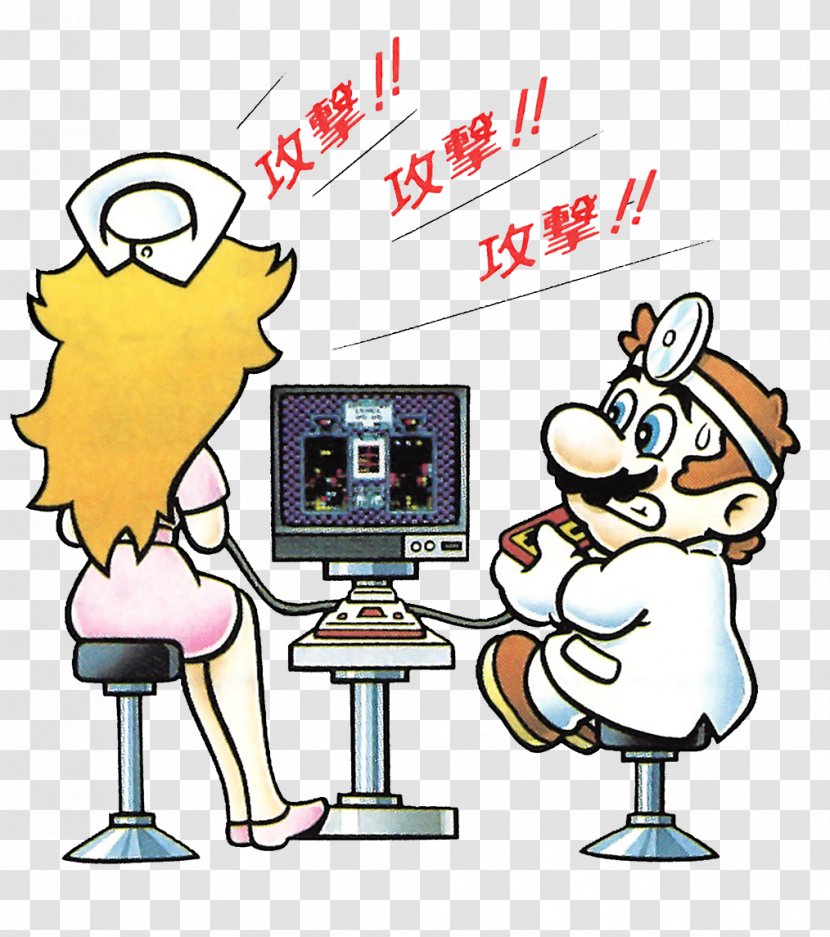 Dr. Mario Super Bros. Princess Peach - Dr Puzzle League Transparent PNG