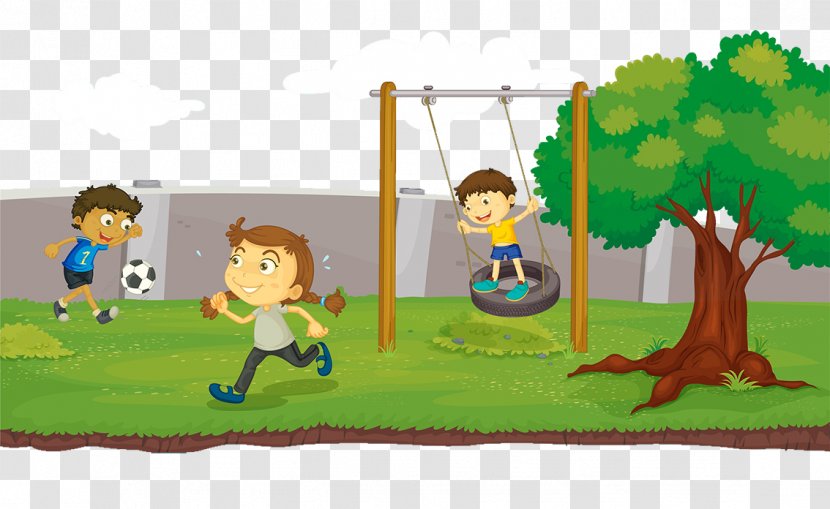 Urban Park Clip Art - Cartoon - Illustration, Corner, Wall Lawn Transparent PNG