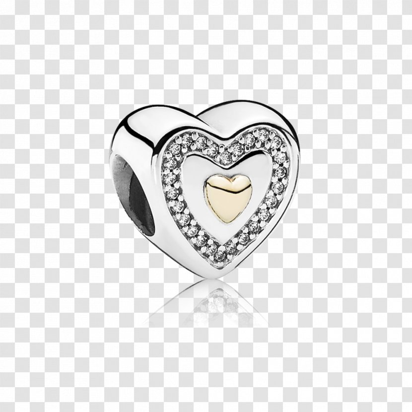 Pandora Charm Bracelet Earring Jewellery - Sterling Silver - Always In My Heart Transparent PNG