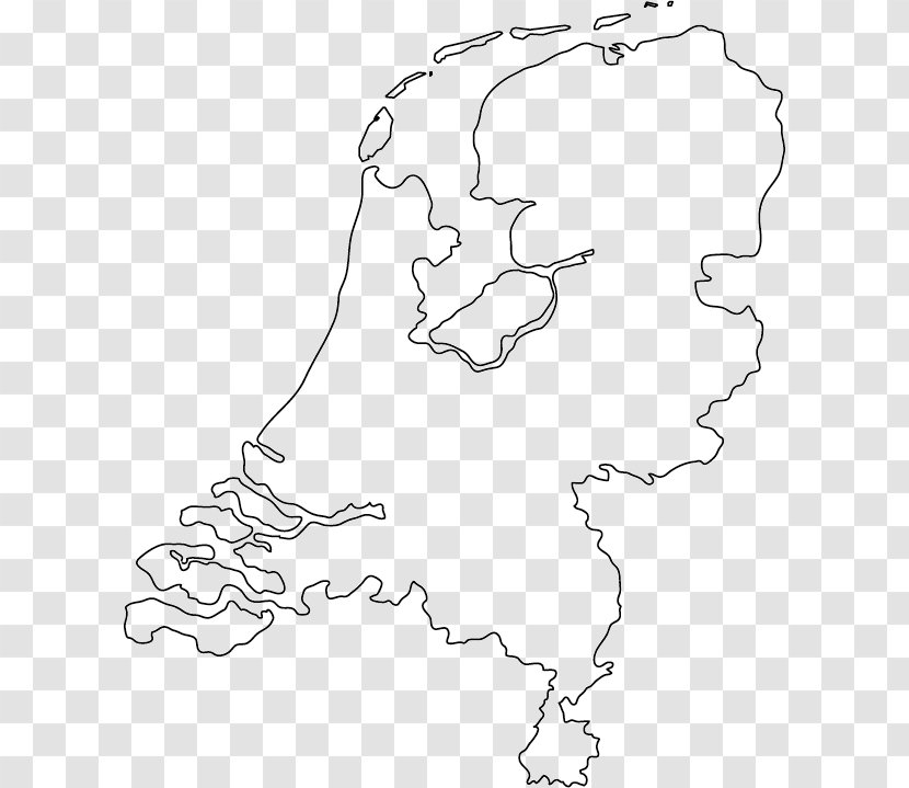 Netherlands Blank Map World Cartography - Outline Transparent PNG