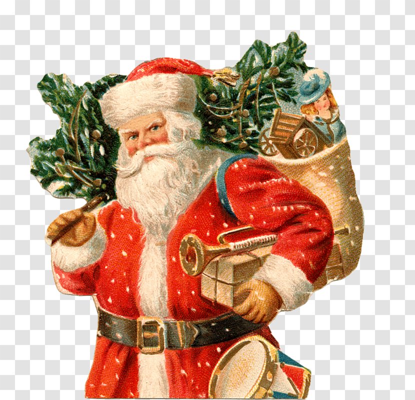 Santa Claus Gift Back - Christmas Decoration - Advent Calendars Transparent PNG