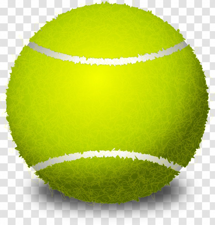 Tennis Balls Racket Clip Art - Green Transparent PNG