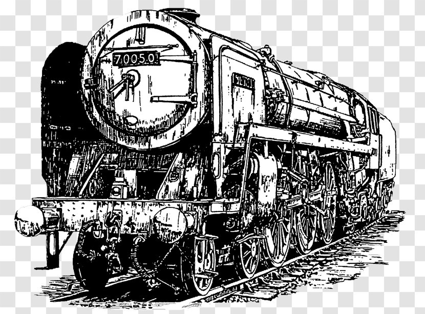 Rail Transport Train Steam Engine Locomotive - Old Transparent PNG