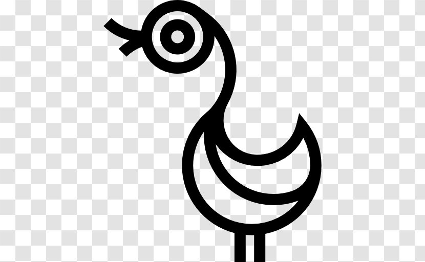 Duck - Monochrome - Goose Vector Transparent PNG